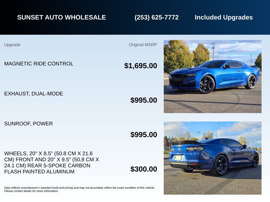 Used 2019 Chevrolet Camaro SS RWD image 22