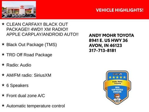 Used 2023 Toyota Tacoma TRD Off-Road w/ Black Out Package (TMS) image 2