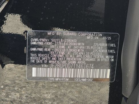 New 2026 Subaru Outback Limited AWD/4WD image 33
