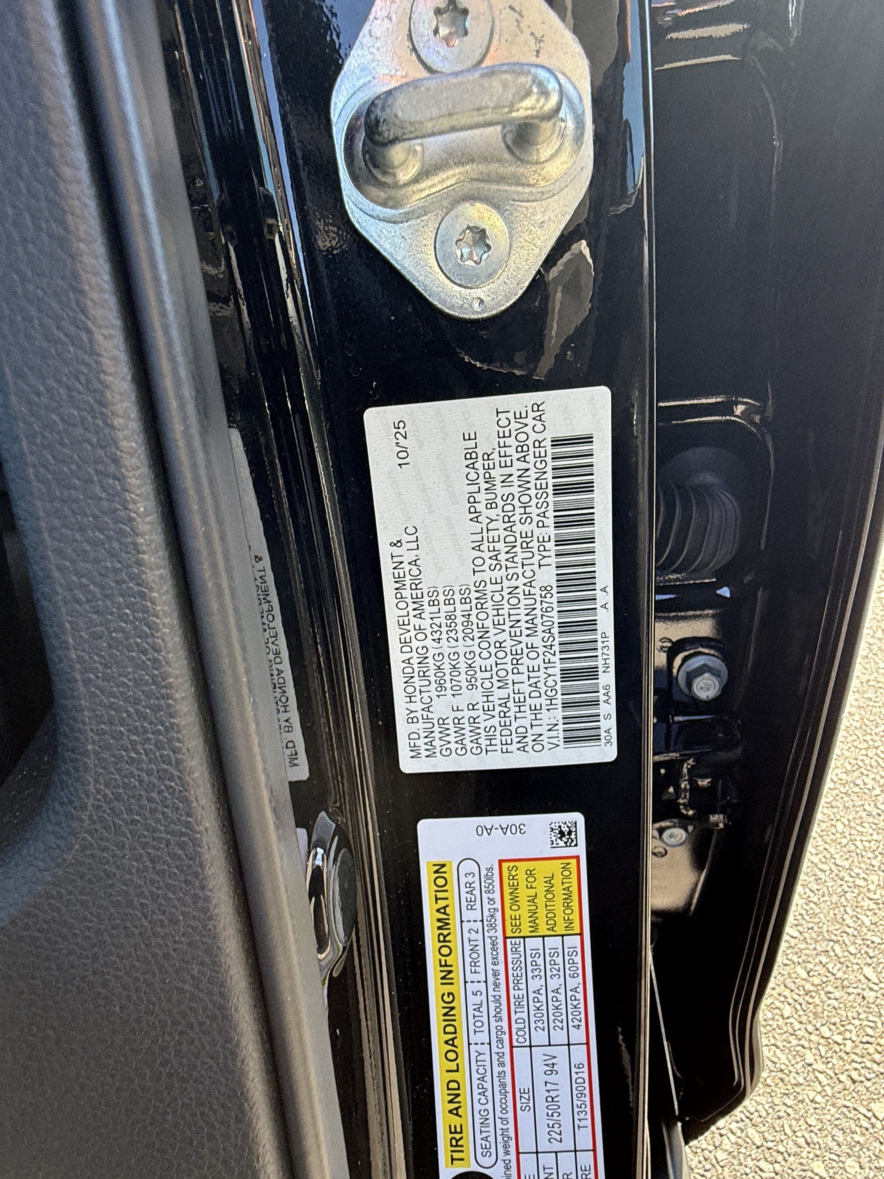 Certified 2025 Honda Accord LX image 36