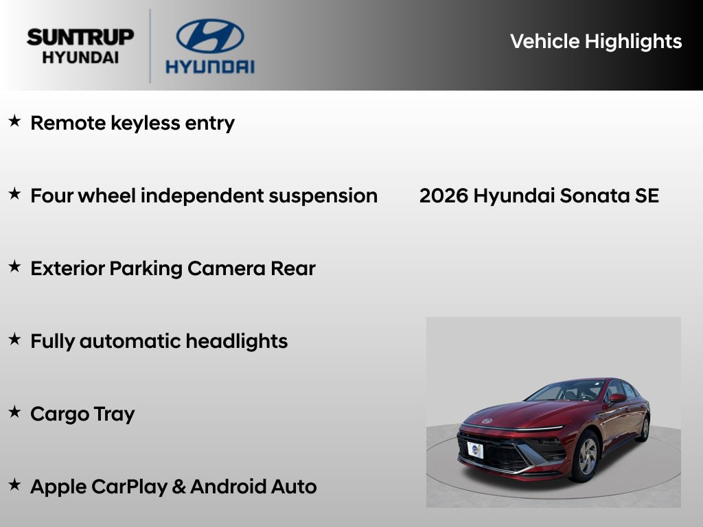 Used 2026 Hyundai Sonata SE FWD image 16