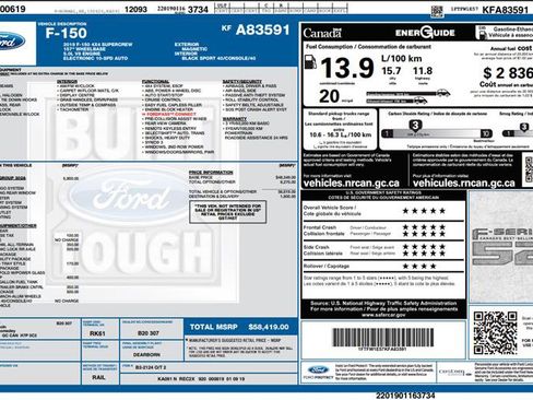 Used 2019 Ford F150 XLT w/ Equipment Group 302A Luxury AWD/4WD image 3