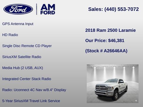 Used 2018 RAM 2500 Laramie w/ Convenience Group AWD/4WD image 12