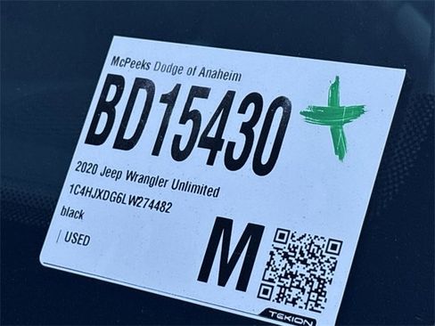 Certified 2020 Jeep Wrangler Unlimited Sport image 33