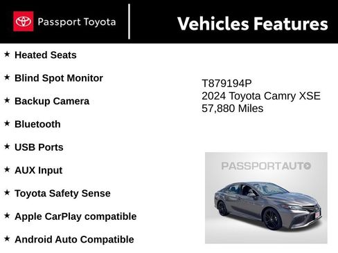 Used 2024 Toyota Camry XSE FWD image 10