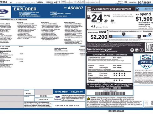 New 2025 Ford Explorer ST-Line w/ Premium Package image 7