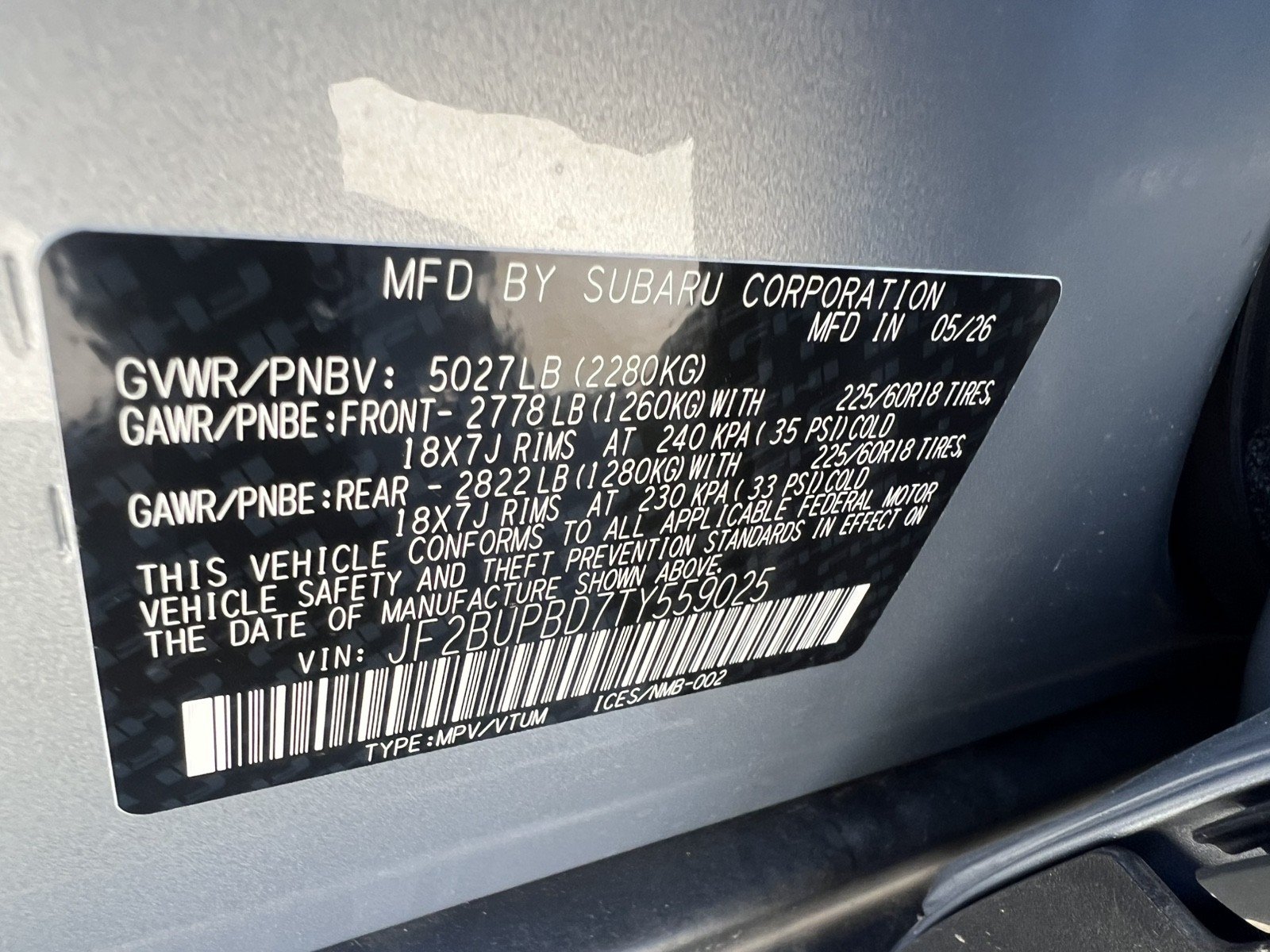 New 2026 Subaru Outback Premium AWD/4WD image 15