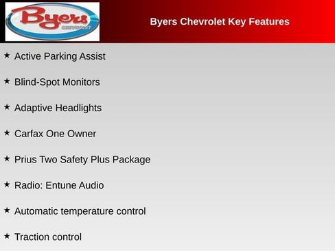 Used 2017 Toyota Prius Two w/ Prius Two Safety Plus Package image 12