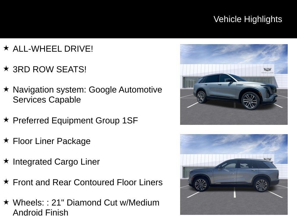 Certified 2026 Cadillac Vistiq Sport w/ LPO, Floor Liner Package AWD/4WD image 10