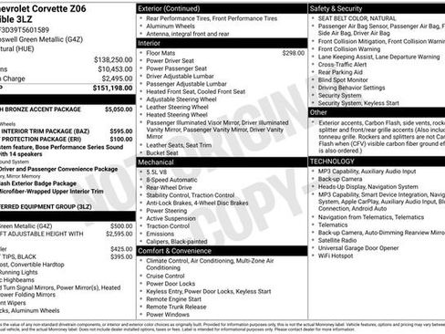 Used 2026 Chevrolet Corvette Z06 RWD image 29