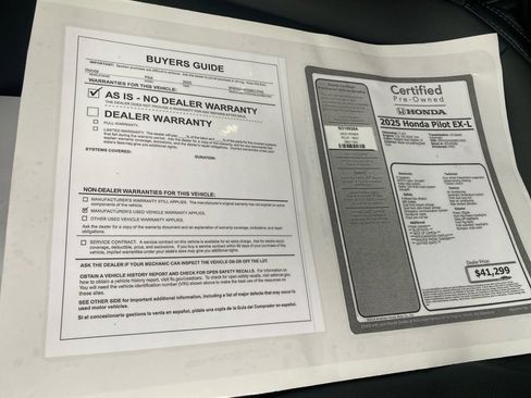 Certified 2025 Honda Pilot EX-L image 37