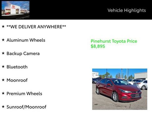 Used 2017 Chevrolet Cruze LT w/ Sun And Sound Package image 19