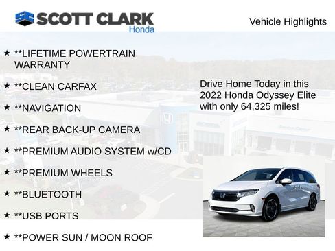 Used 2022 Honda Odyssey Elite image 11