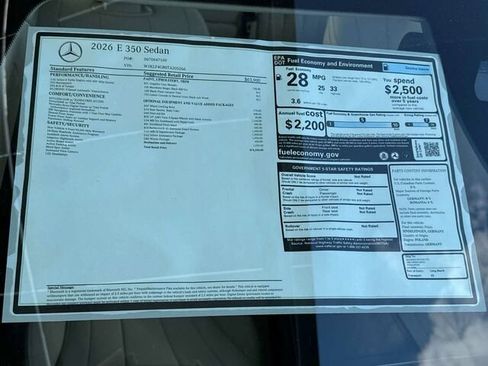 New 2026 Mercedes-Benz E 350 Sedan image 27