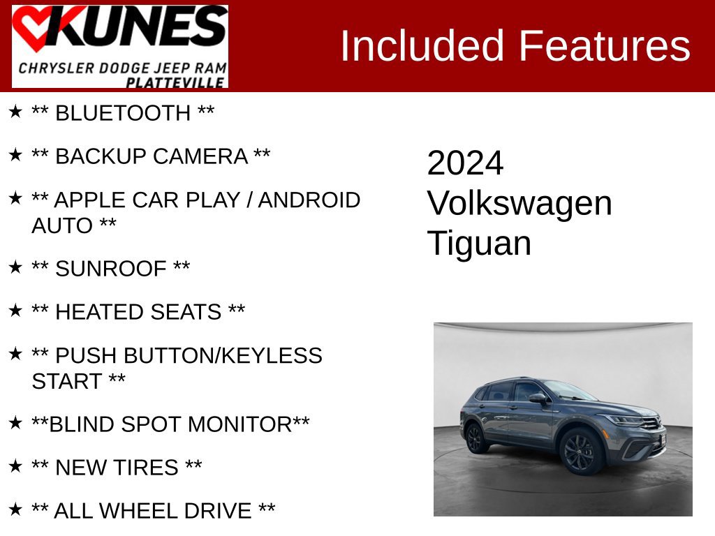 Used 2024 Volkswagen Tiguan SE FWD image 2