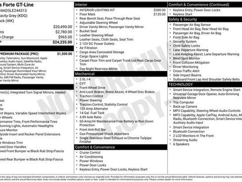 Used 2020 Kia Forte GT-Line w/ GT-Line Premium Package FWD image 18