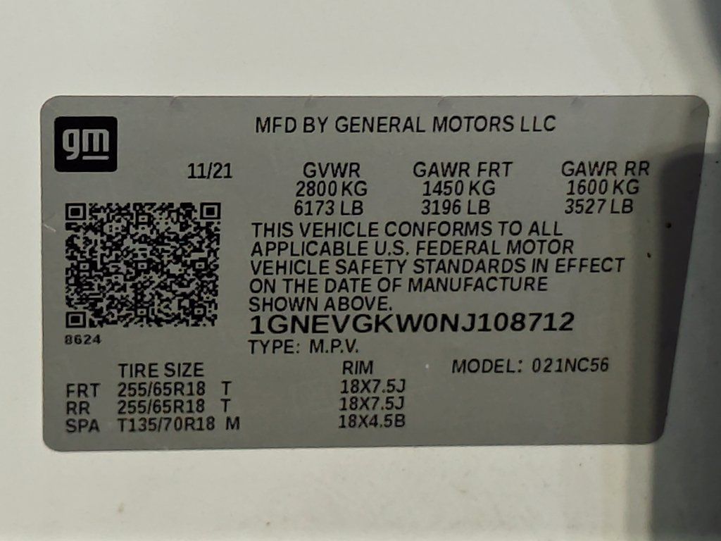 Used 2022 Chevrolet Traverse LT AWD/4WD image 65