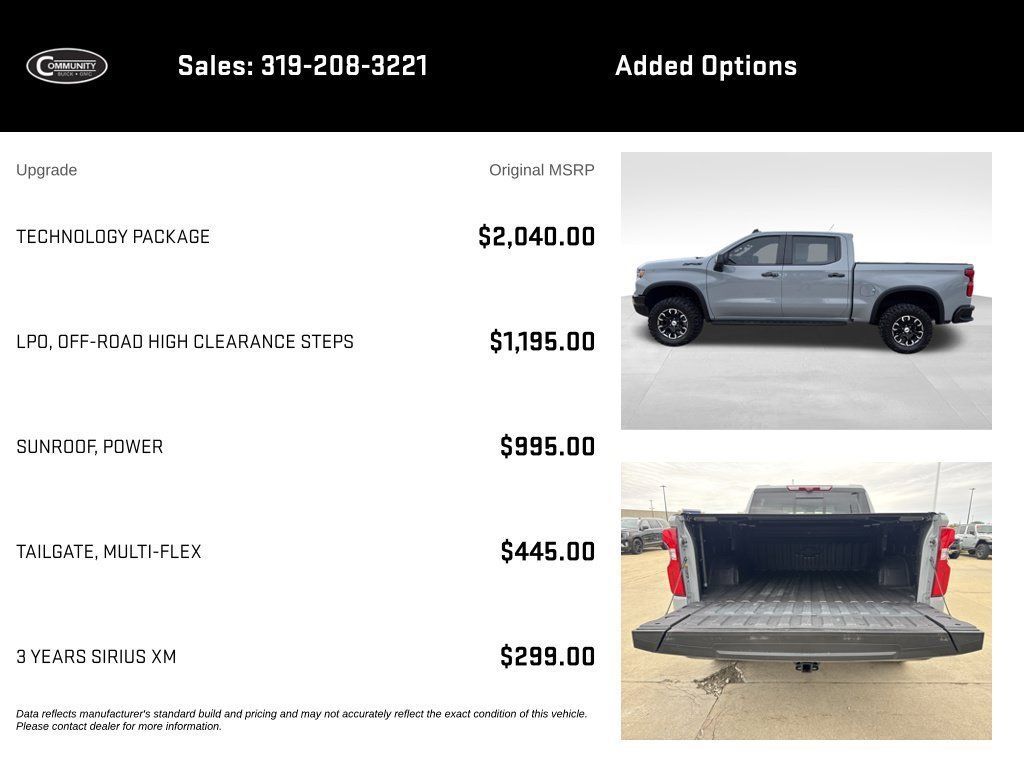 Used 2025 Chevrolet Silverado 1500 ZR2 w/ Technology Package AWD/4WD image 2