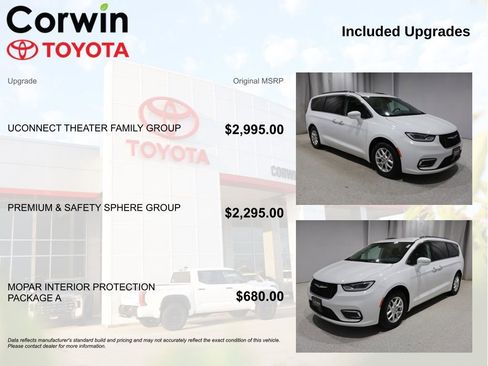 Used 2021 Chrysler Pacifica Touring-L w/ Uconnect Theater Family Group FWD image 4