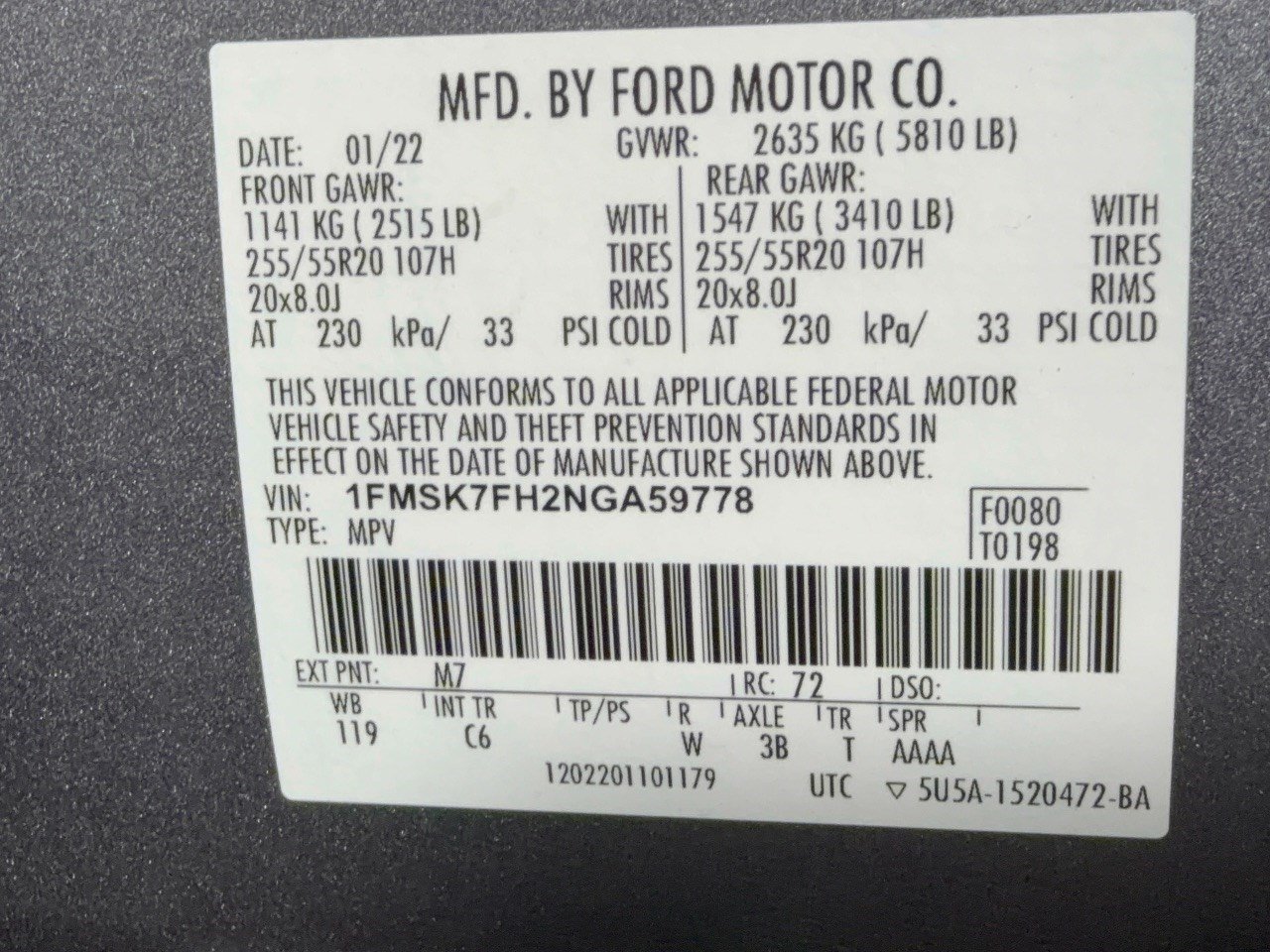 Used 2022 Ford Explorer Limited w/ Equipment Group 301A RWD image 31