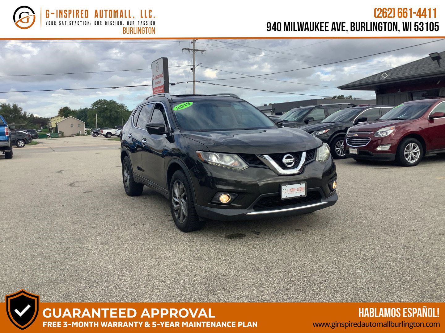 Used 2015 Nissan Rogue SL w/ SL Premium Package AWD/4WD image 1