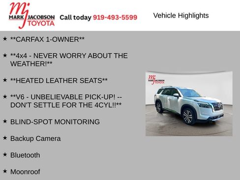 Used 2025 Nissan Pathfinder Platinum w/ Cargo Package AWD/4WD image 7