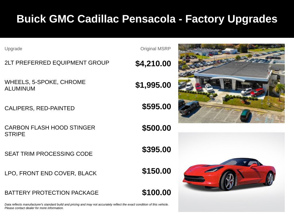 Used 2014 Chevrolet Corvette Stingray Convertible w/ 2LT Preferred Equipment Group RWD image 4