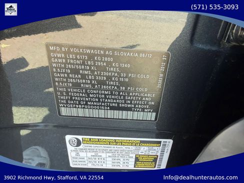 Used 2013 Volkswagen Touareg VR6 AWD/4WD image 38
