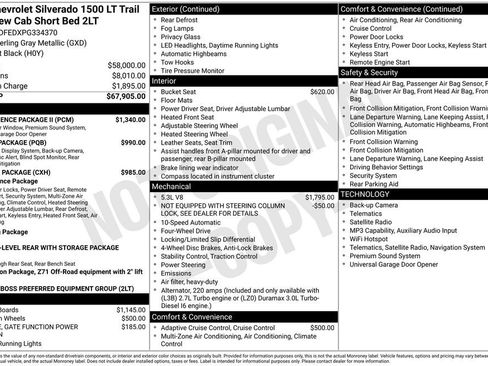 Used 2023 Chevrolet Silverado 1500 LT Trail Boss w/ Convenience Package II AWD/4WD image 39