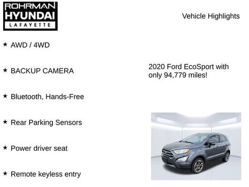 Used 2020 Ford EcoSport Titanium AWD/4WD image 7