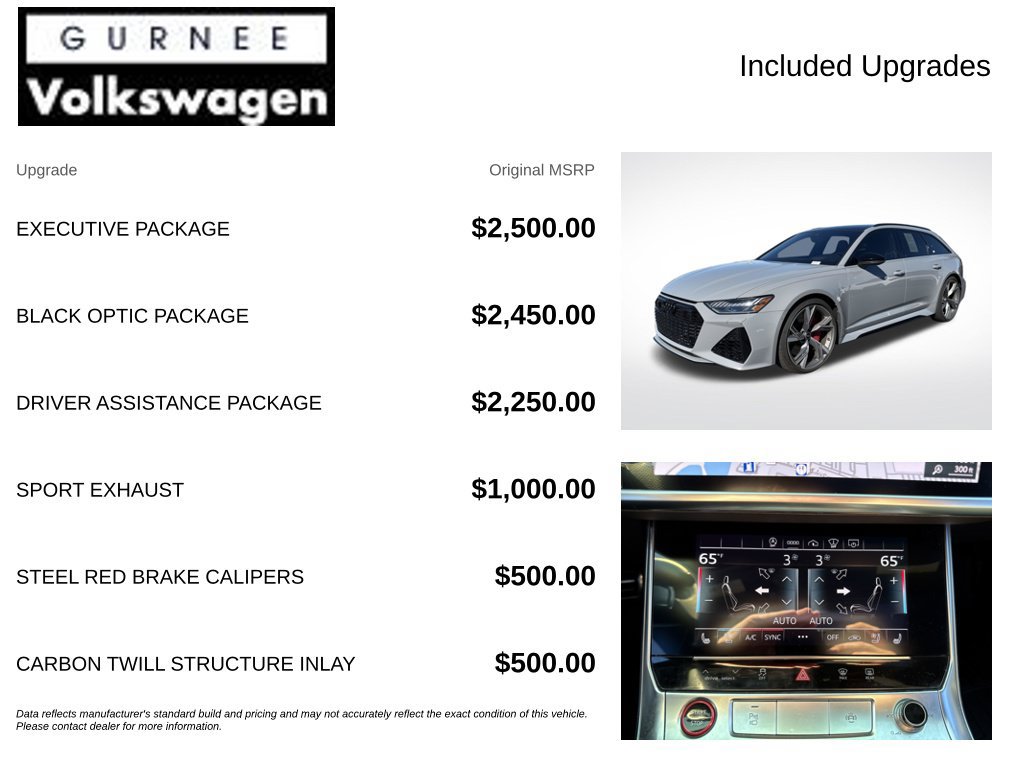 Used 2021 Audi RS 6 w/ Executive Package AWD/4WD image 4