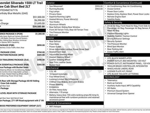 Used 2021 Chevrolet Silverado 1500 LT Trail Boss w/ Convenience Package II image 10