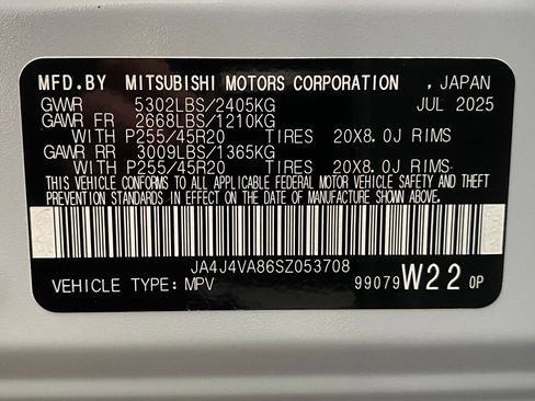 New 2025 Mitsubishi Outlander SE image 35