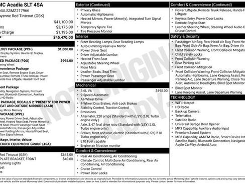 Used 2021 GMC Acadia SLT w/ Technology Package AWD/4WD image 11