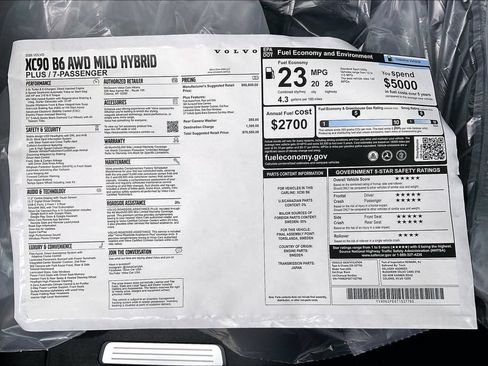 New 2026 Volvo XC90 B6 Plus AWD/4WD image 13