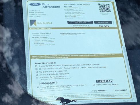Certified 2025 Ford Mustang Premium RWD image 12