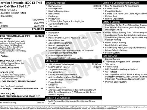 Used 2026 Chevrolet Silverado 1500 LT Trail Boss w/ LT Trail Boss Premium Package AWD/4WD image 8