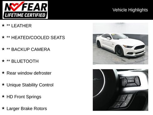 Used 2017 Ford Mustang GT Premium w/ GT Performance Package image 2