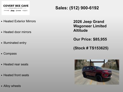 New 2026 Jeep Grand Wagoneer Limited AWD/4WD image 12