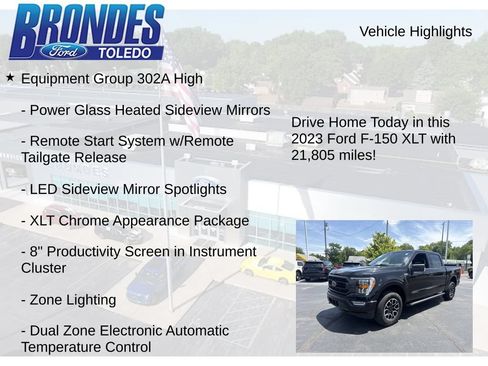Used 2023 Ford F150 XLT w/ Equipment Group 302A High AWD/4WD image 12