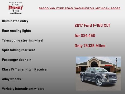 Used 2017 Ford F150 XLT w/ Equipment Group 302A Luxury AWD/4WD image 30