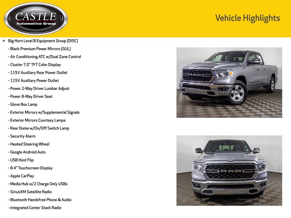 Used 2022 RAM 1500 Big Horn AWD/4WD image 8