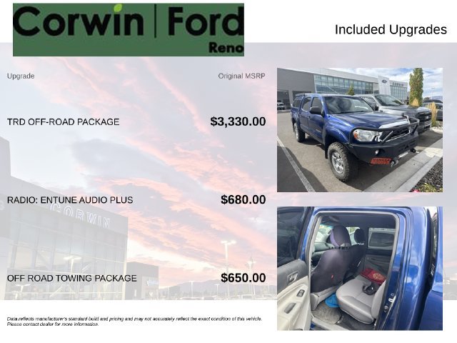 Used 2014 Toyota Tacoma 4x4 Double Cab w/ TRD Off-Road Package image 8