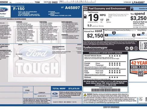Certified 2020 Ford F150 Limited w/ Trailer Tow Package image 5