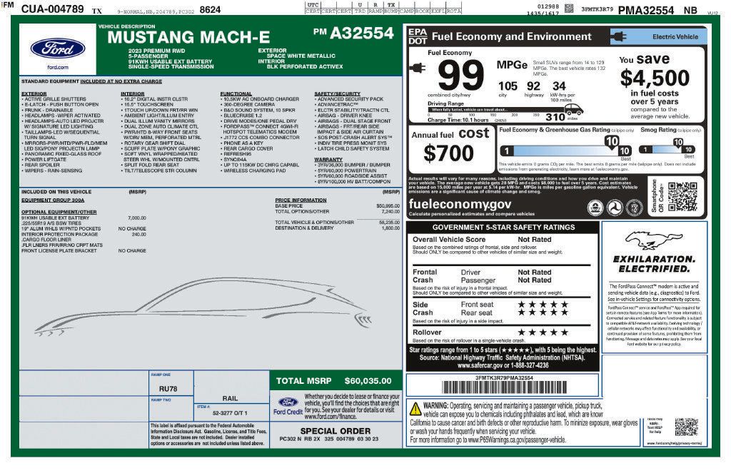 Used 2023 Ford Mustang Mach-E Premium RWD image 6