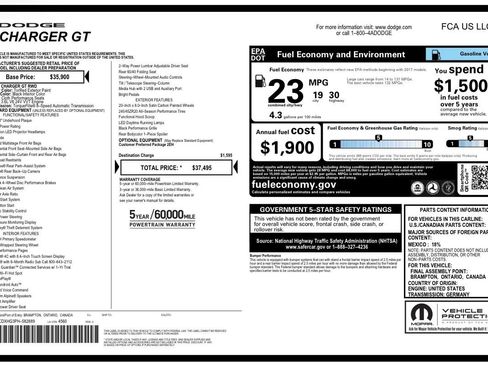 Used 2023 Dodge Charger GT RWD image 23