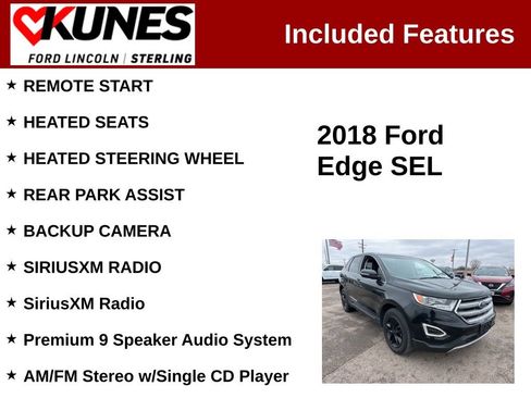 Used 2018 Ford Edge SEL w/ Equipment Group 201A image 2