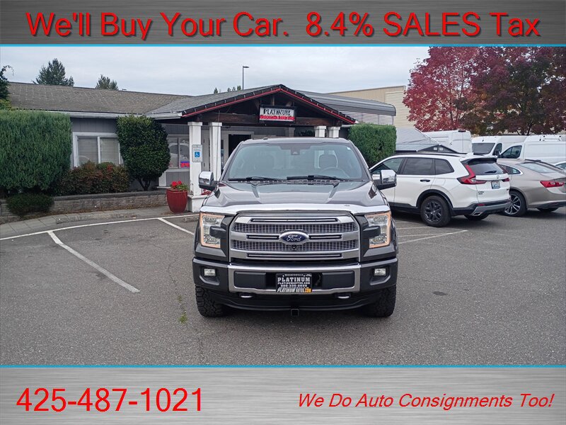 Used 2015 Ford F150 Platinum w/ Equipment Group 701A Luxury AWD/4WD image 2