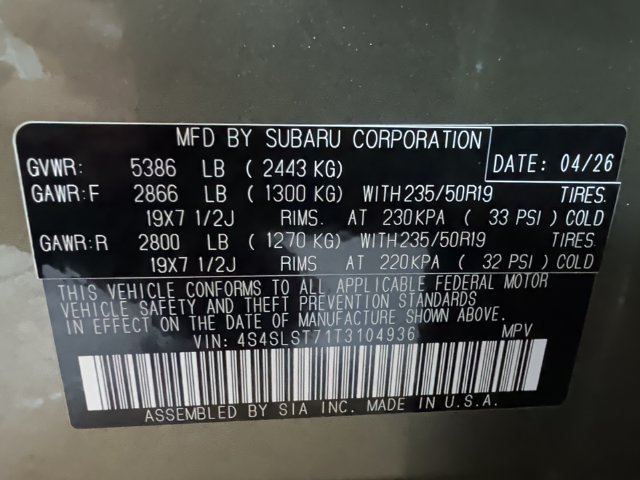 Certified 2026 Subaru Forester Touring AWD/4WD image 25