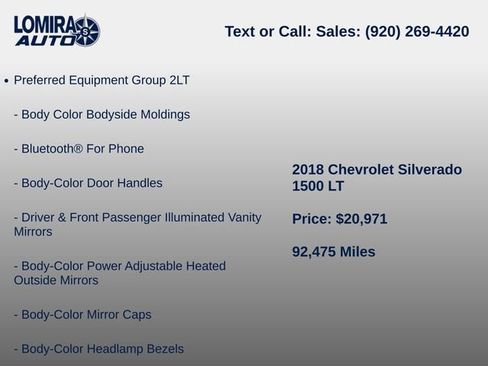 Used 2018 Chevrolet Silverado 1500 LT w/ Redline Edition AWD/4WD image 7